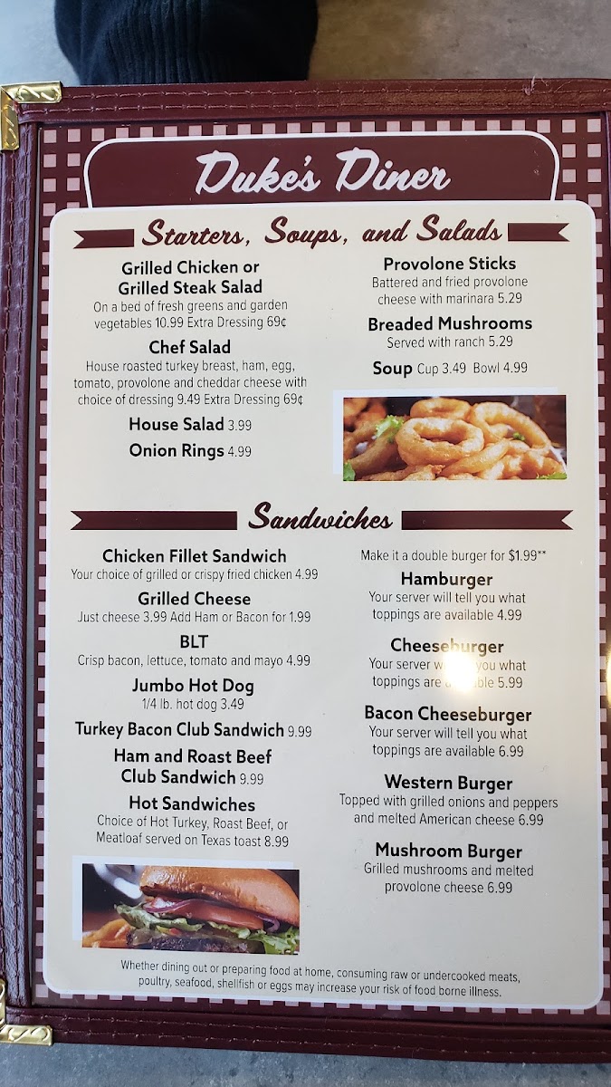 Duke's Diner Photo Menu 8