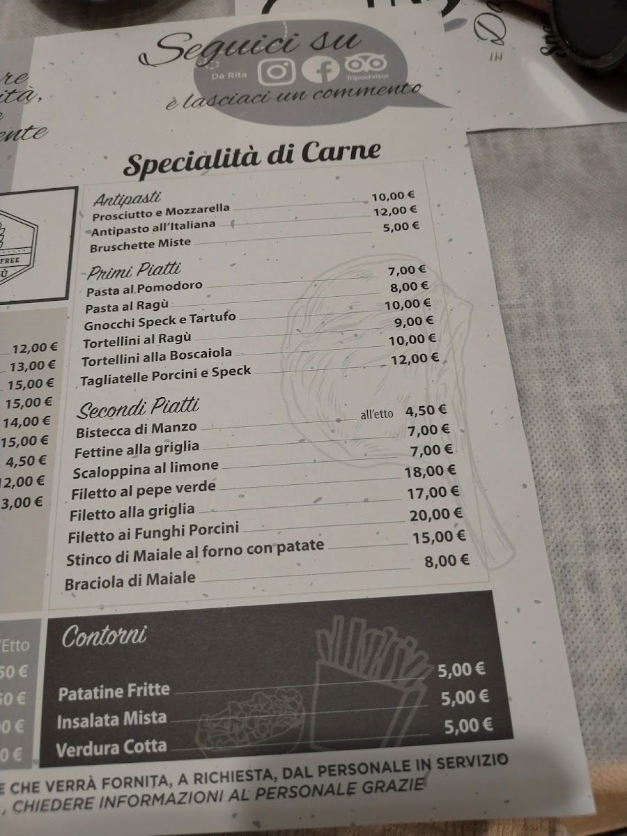 Ristorante Da Rita Photo Menu 4