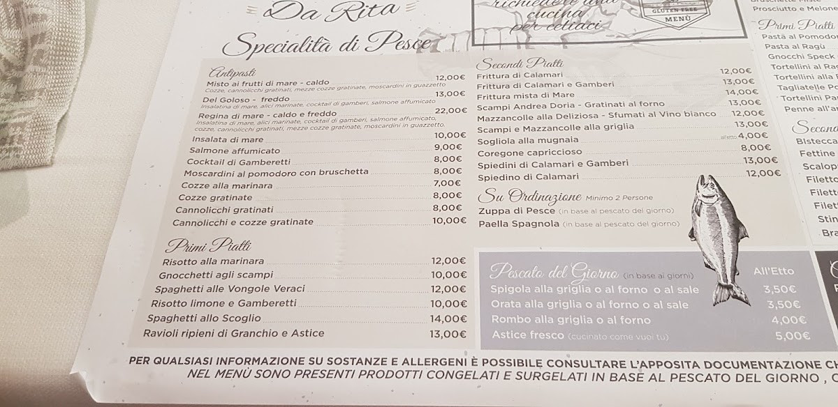 Ristorante Da Rita Photo Menu 5