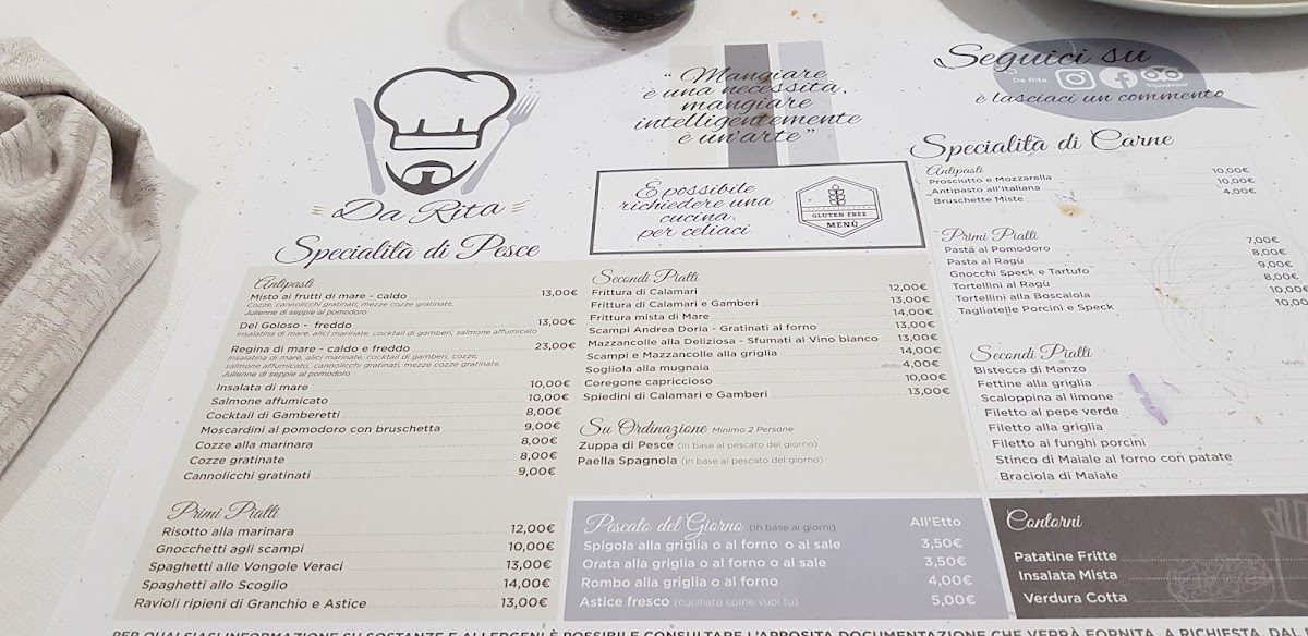 Ristorante Da Rita Photo Menu 6