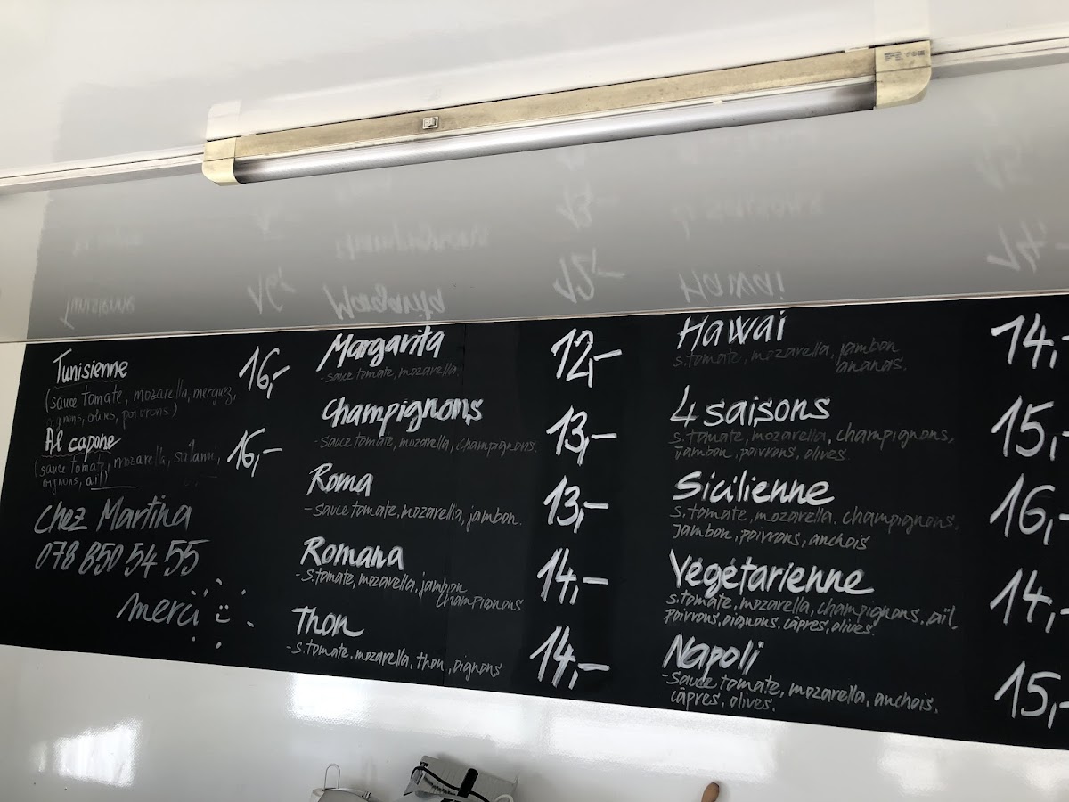 Chez Martina Photo Menu 1