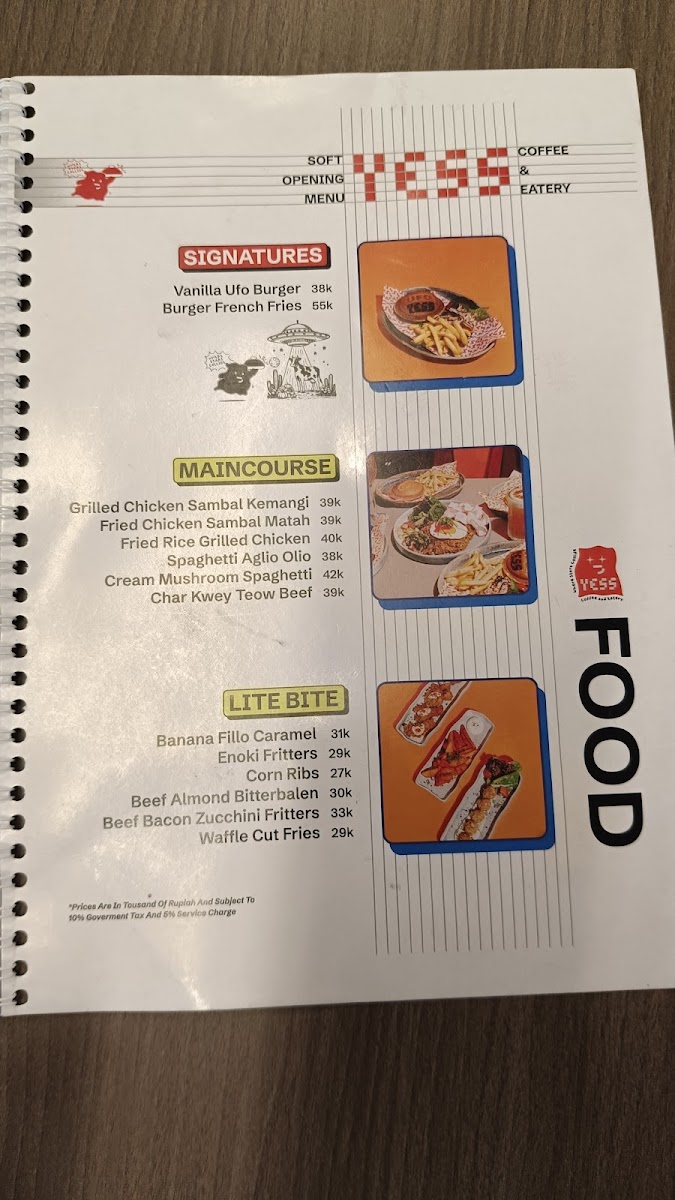 YESS Coffee & Eatery Photo Menu 6