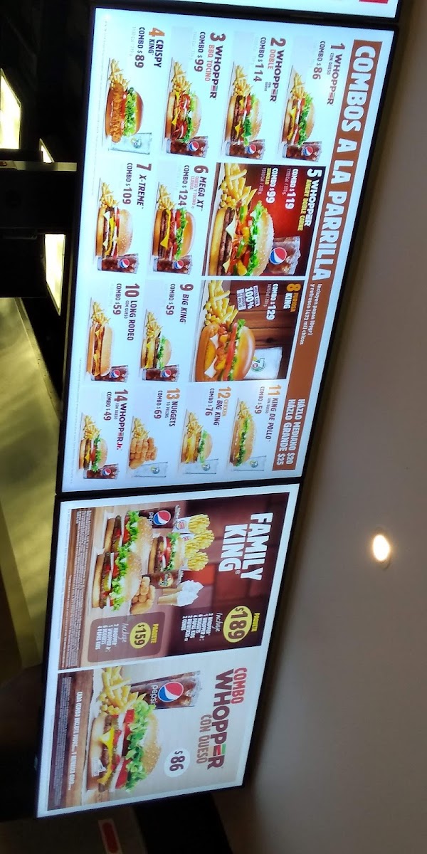 Burger King San Andrés Tuxtla Photo Menu 2