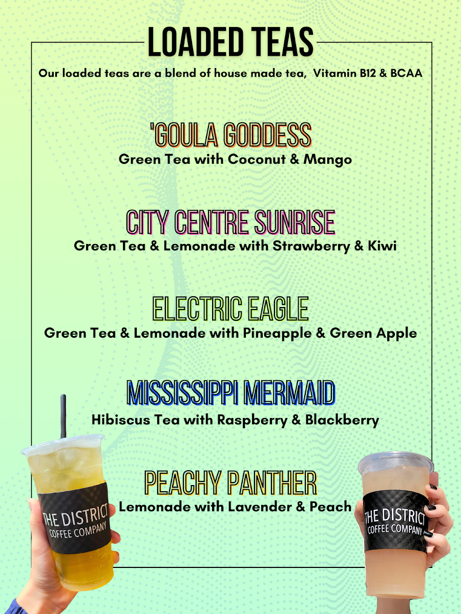 The District Coffee Co. Photo Menu 1