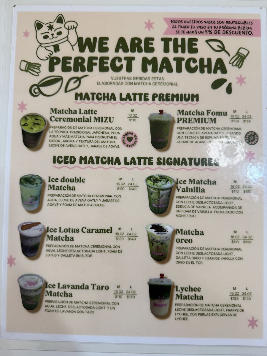 Namasteali matcha bar Photo Menu 2
