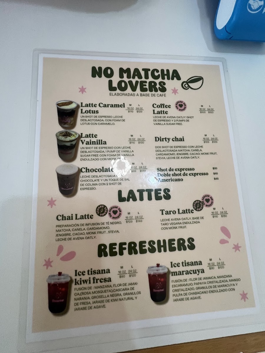 Namasteali matcha bar Photo Menu 5