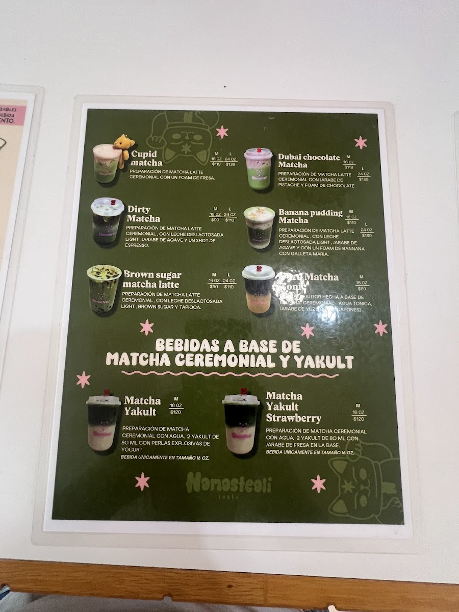 Namasteali matcha bar Photo Menu 8