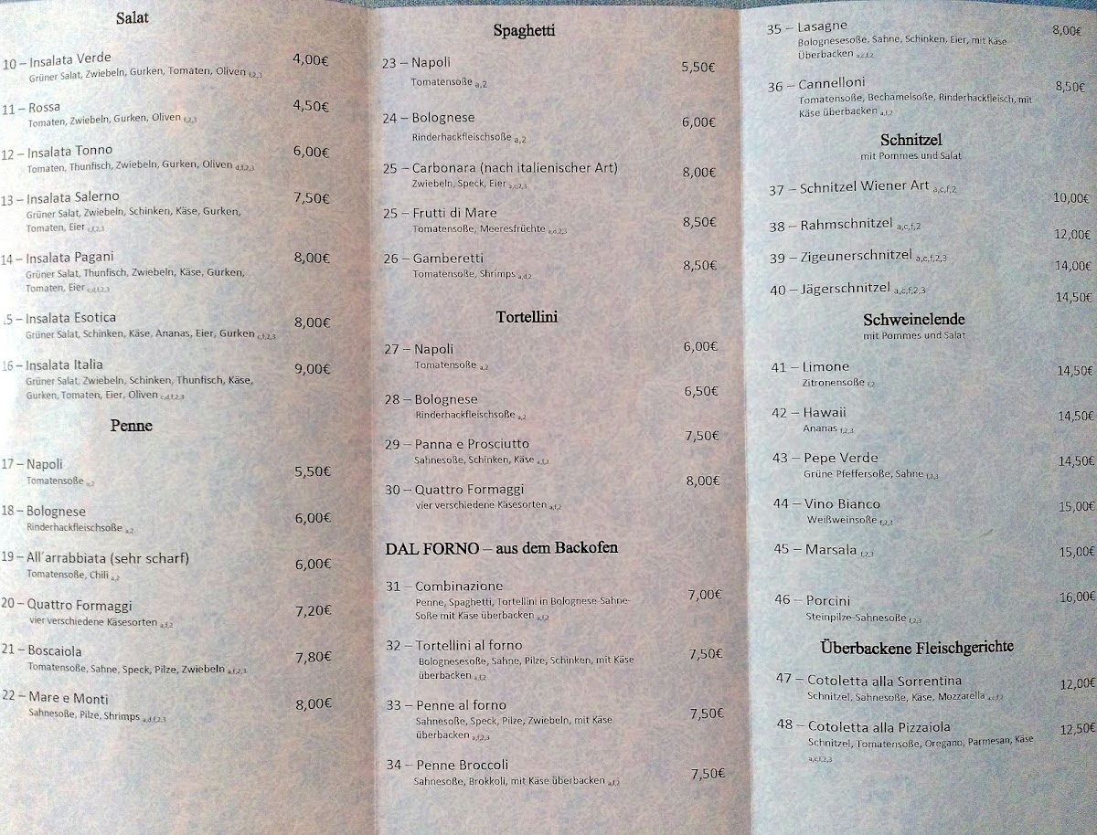 Bürgerhaus Erda - Pizzeria Luisa Photo Menu 7