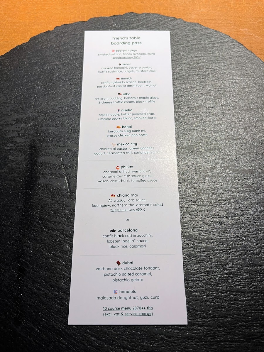 Friend's Table (reservations required) Photo Menu 10