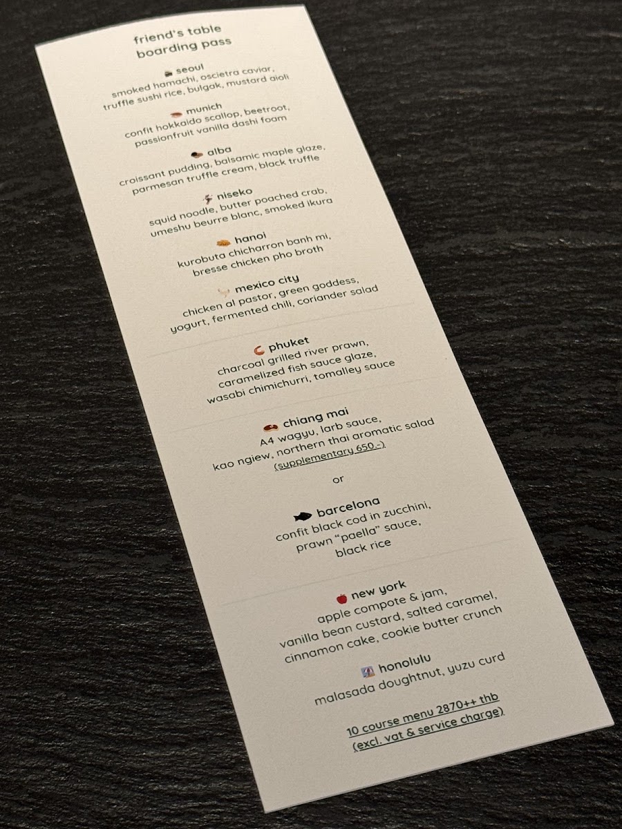 Friend's Table (reservations required) Photo Menu 6