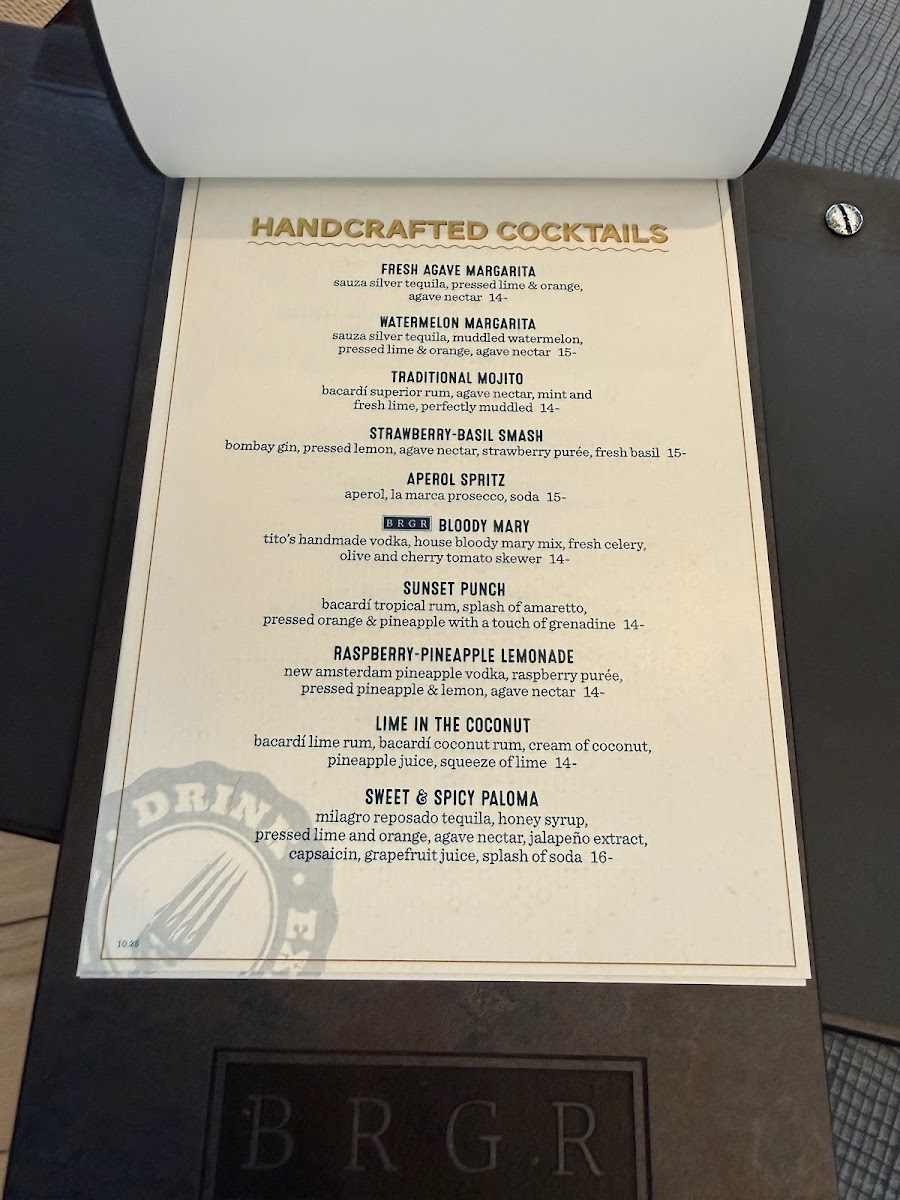 BRGR Kitchen +Bar Photo Menu 5