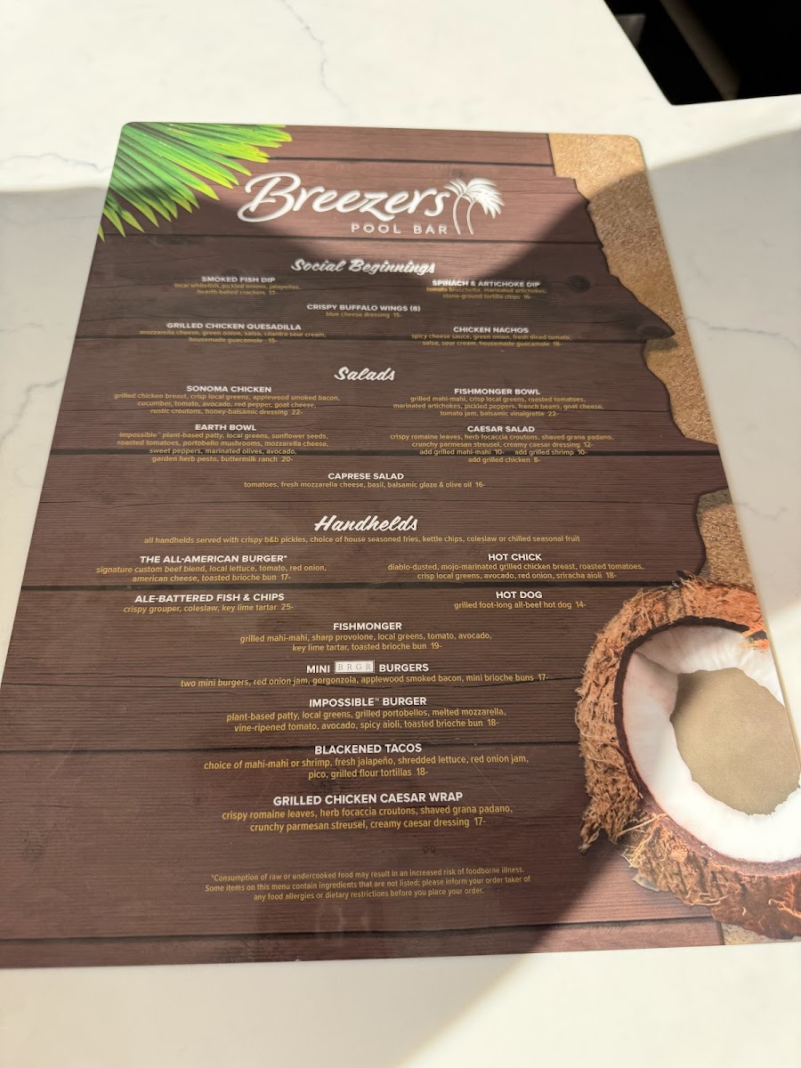 BRGR Kitchen +Bar Photo Menu 8