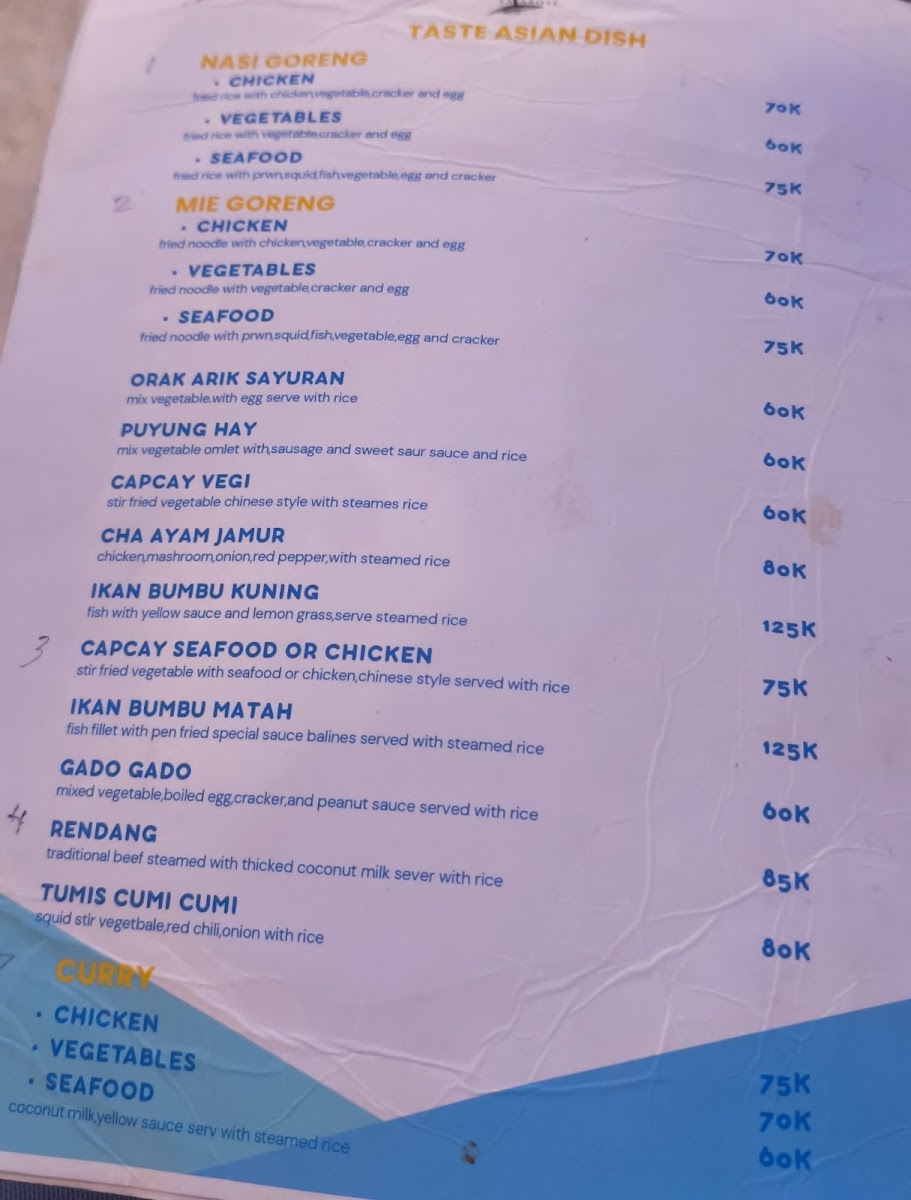 Salabose Bar & Restaurant Photo Menu 1