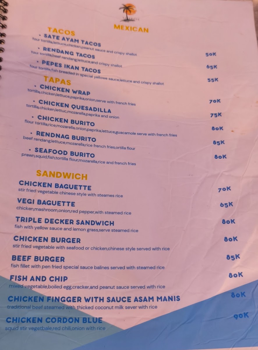 Salabose Bar & Restaurant Photo Menu 3