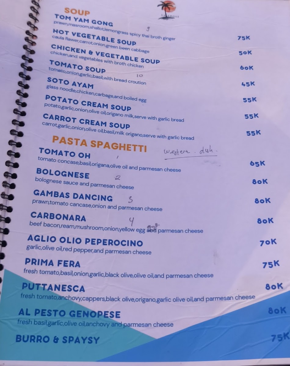 Salabose Bar & Restaurant Photo Menu 7