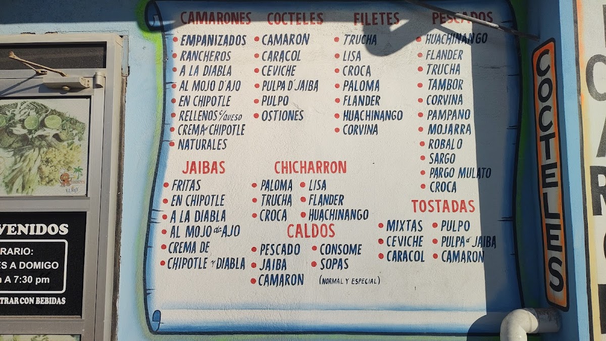 Mariscos El Rey Cocina Y Pescadería Photo Menu 1