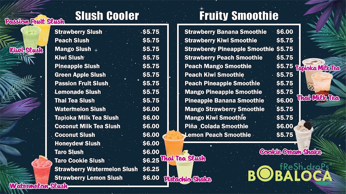 Boba Loca Photo Menu 1