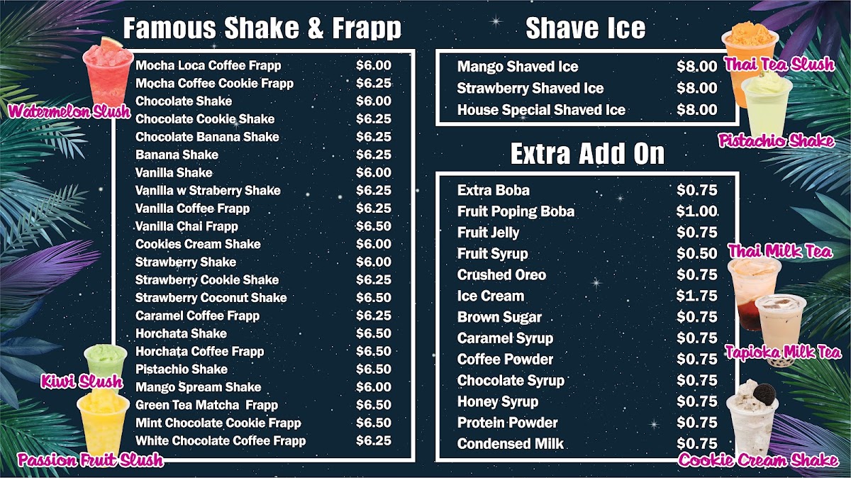 Boba Loca Photo Menu 2
