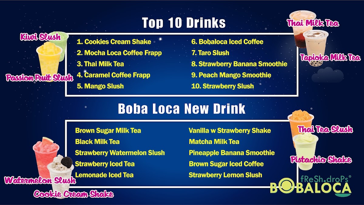 Boba Loca Photo Menu 5