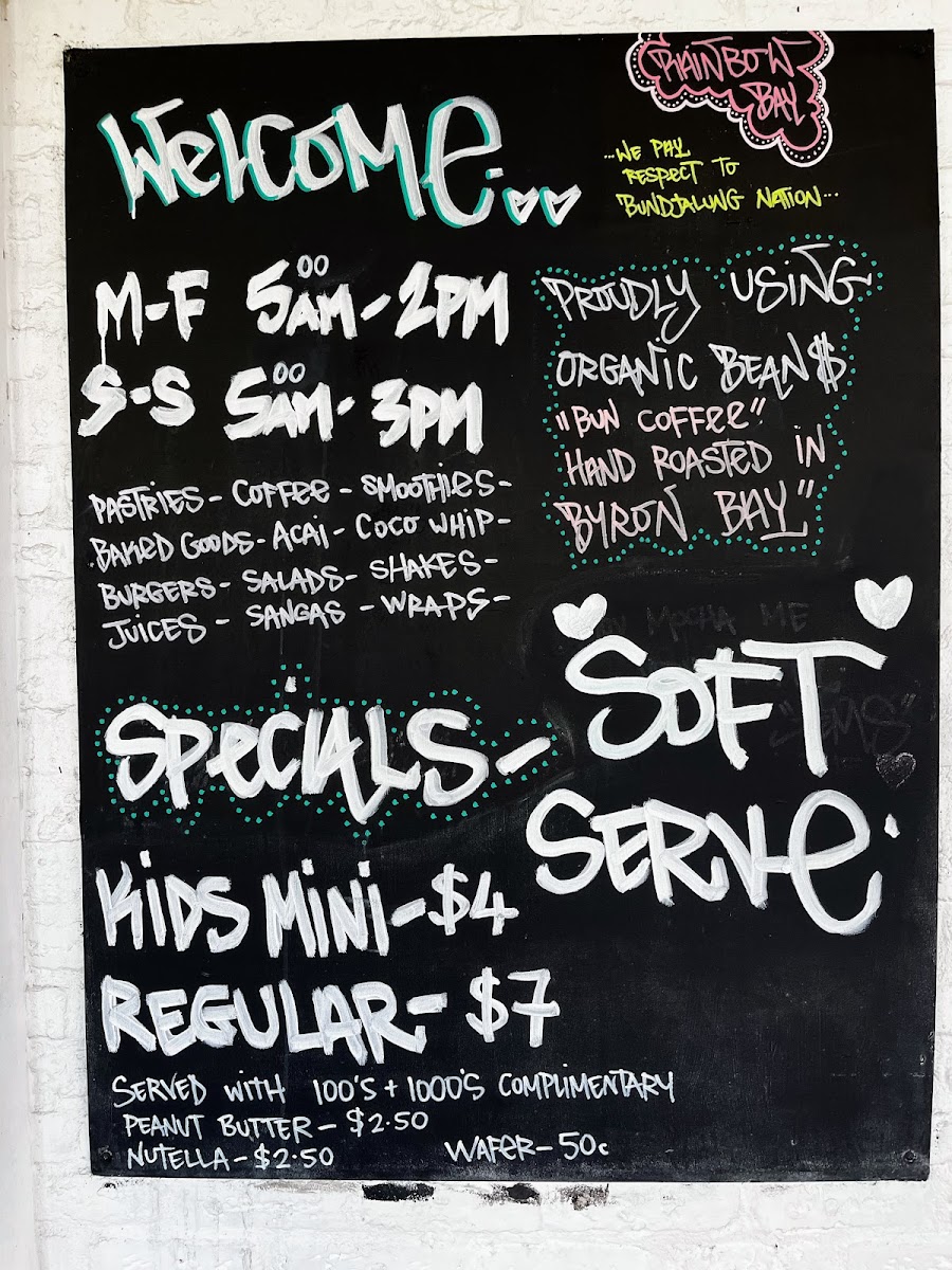 Little Mali Tuckshop Photo Menu 2