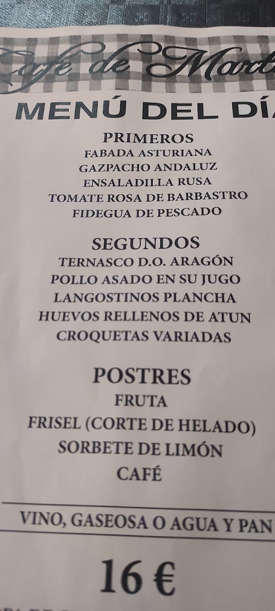 Café Restaurante Casa de Martino Photo Menu 10