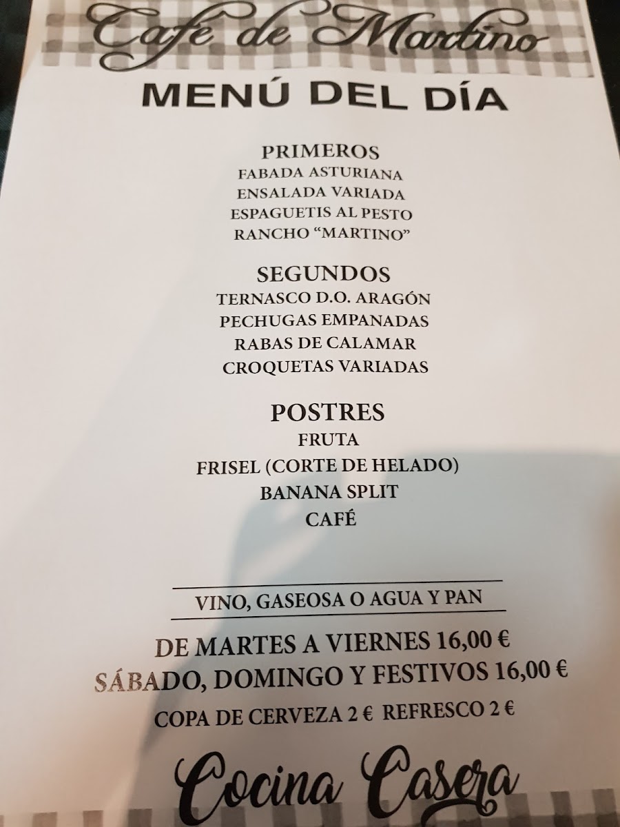 Café Restaurante Casa de Martino Photo Menu 4