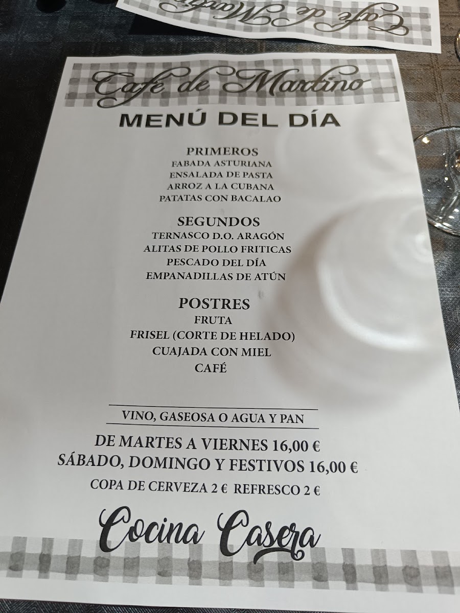 Café Restaurante Casa de Martino Photo Menu 5