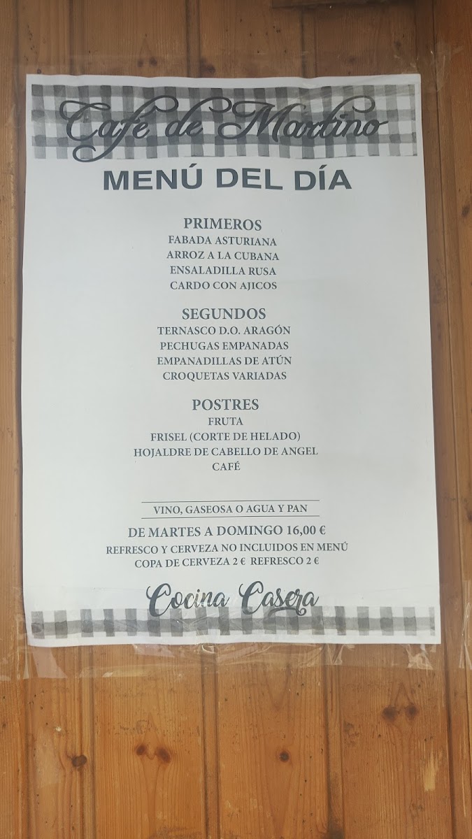 Café Restaurante Casa de Martino Photo Menu 6