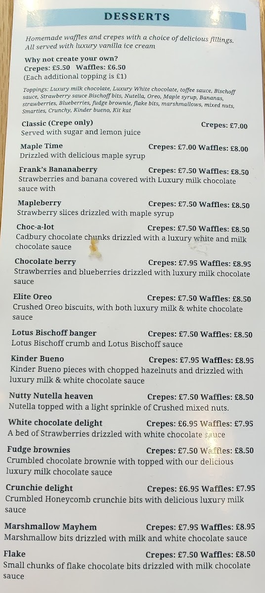 Franks Coffee Lounge Photo Menu 4