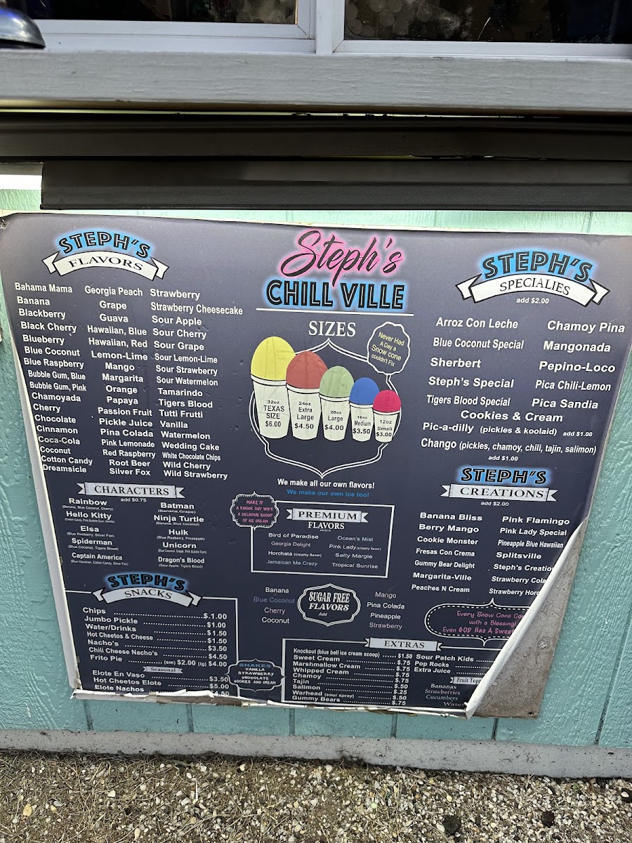 Steph's Chillville Photo Menu 3