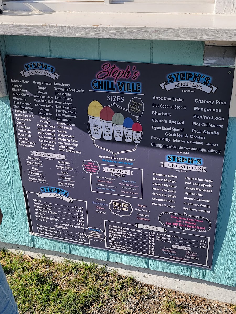 Steph's Chillville Photo Menu 5