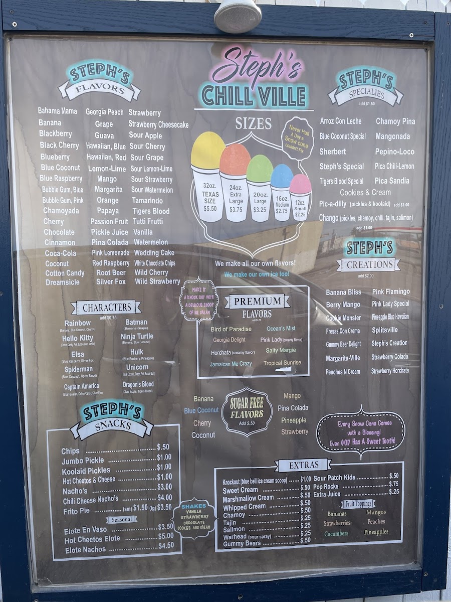 Steph's Chillville Photo Menu 8