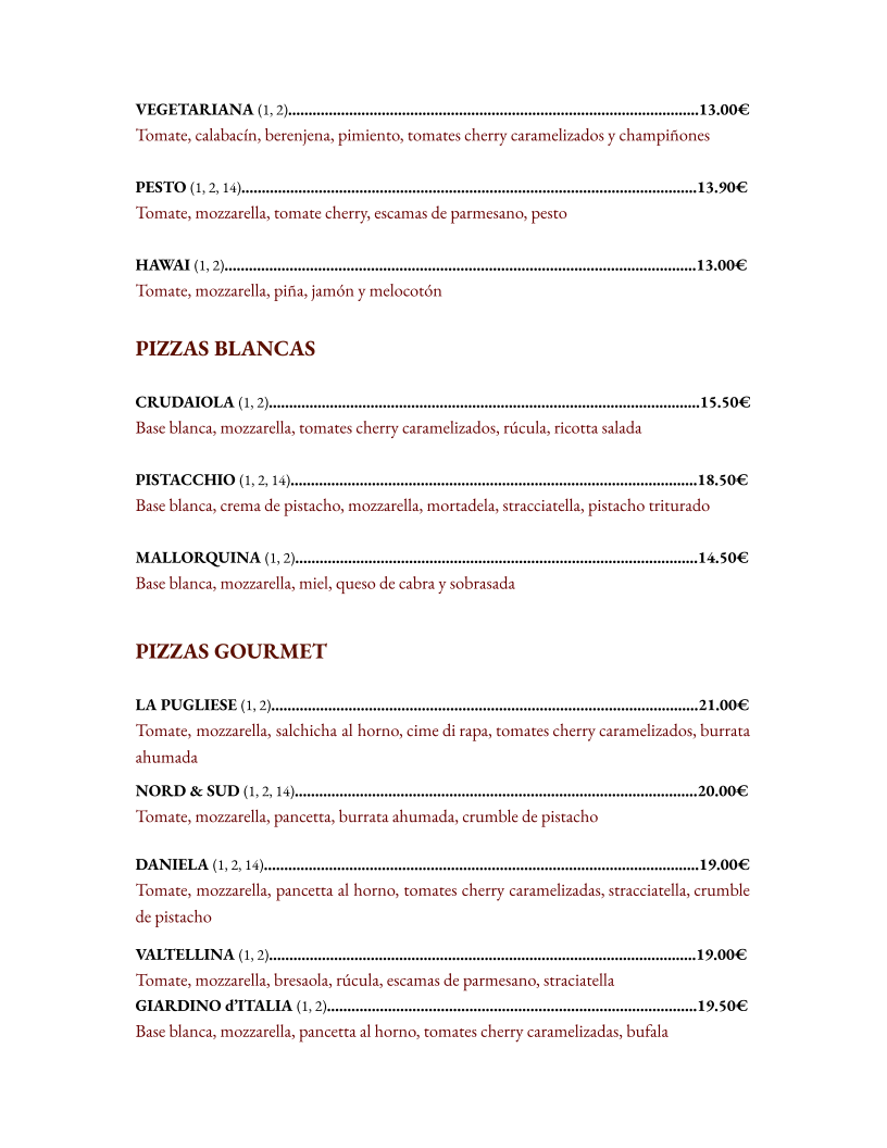 Il Giardino d’Italia online reservieren Photo Menu 2