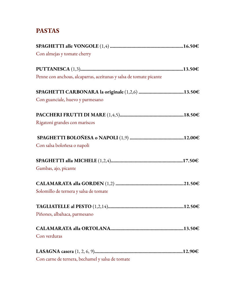 Il Giardino d’Italia online reservieren Photo Menu 4