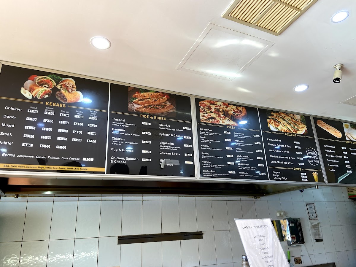 Springs Kebabs Turkish Bakery Photo Menu 6