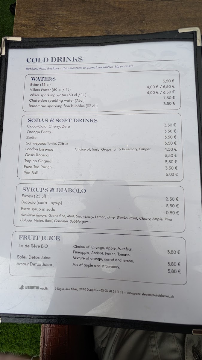 Le Comptoir de la Mer Photo Menu 8