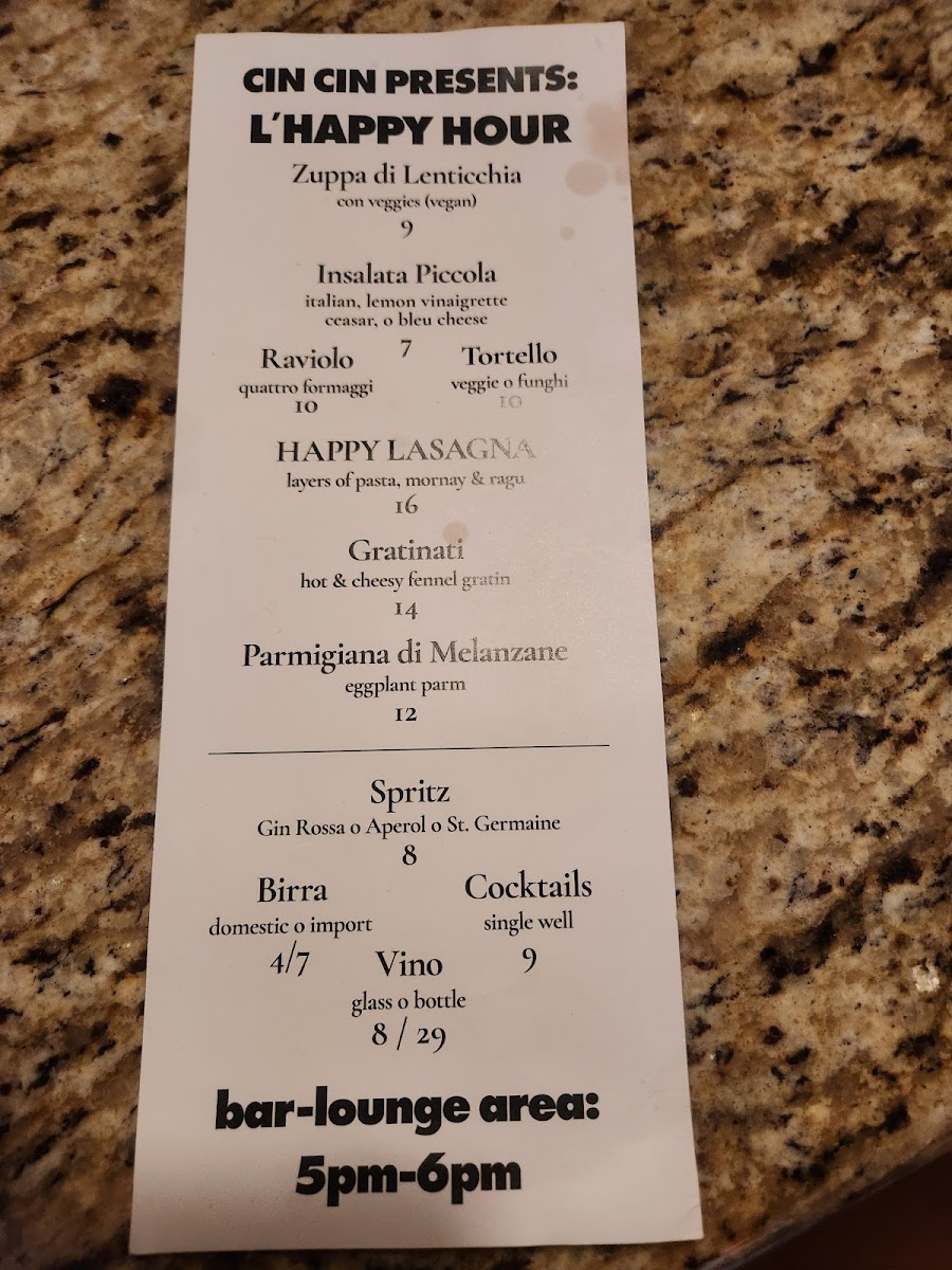Cipolline Osteria Photo Menu 3