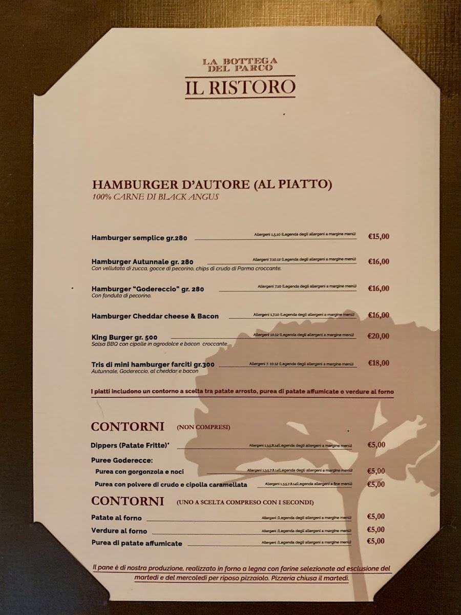 La Bottega del Parco Restaurant Photo Menu 4