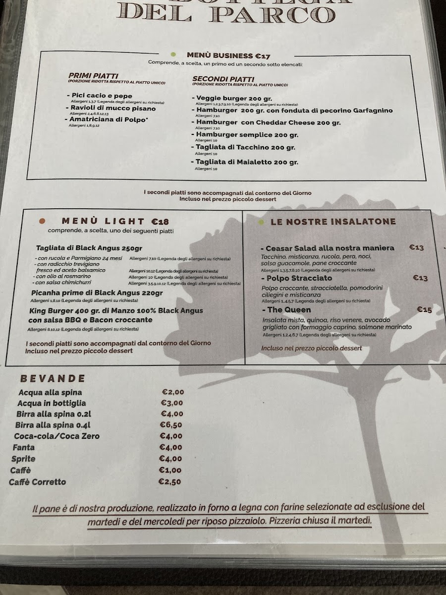 La Bottega del Parco Restaurant Photo Menu 6