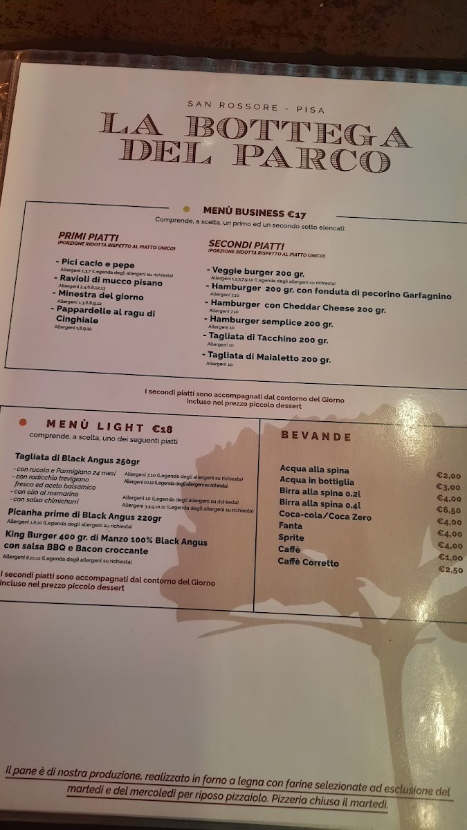 La Bottega del Parco Restaurant Photo Menu 9