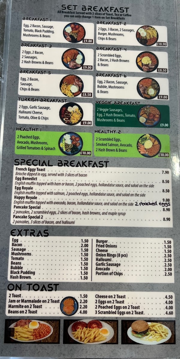 The Cosy Cafe Photo Menu 1