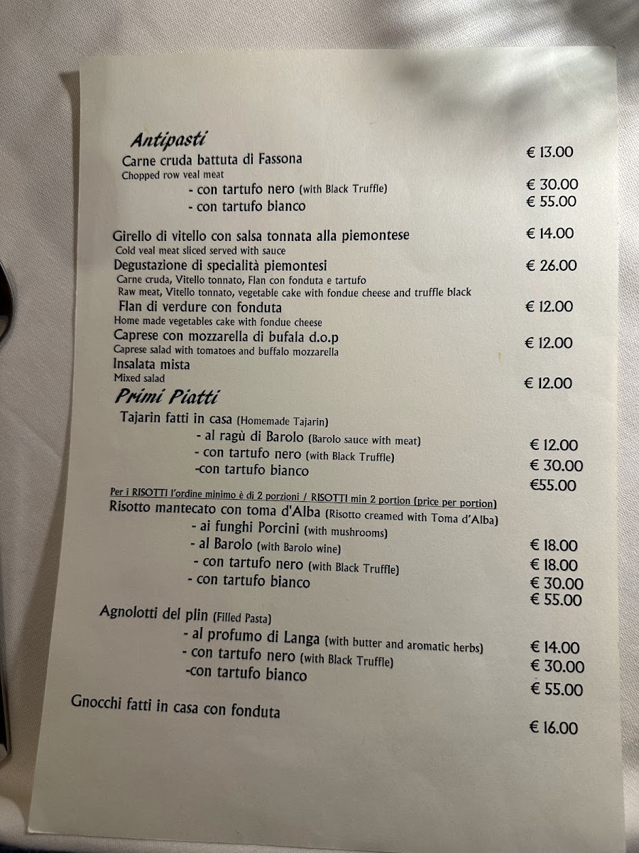 Conterosso Photo Menu 1