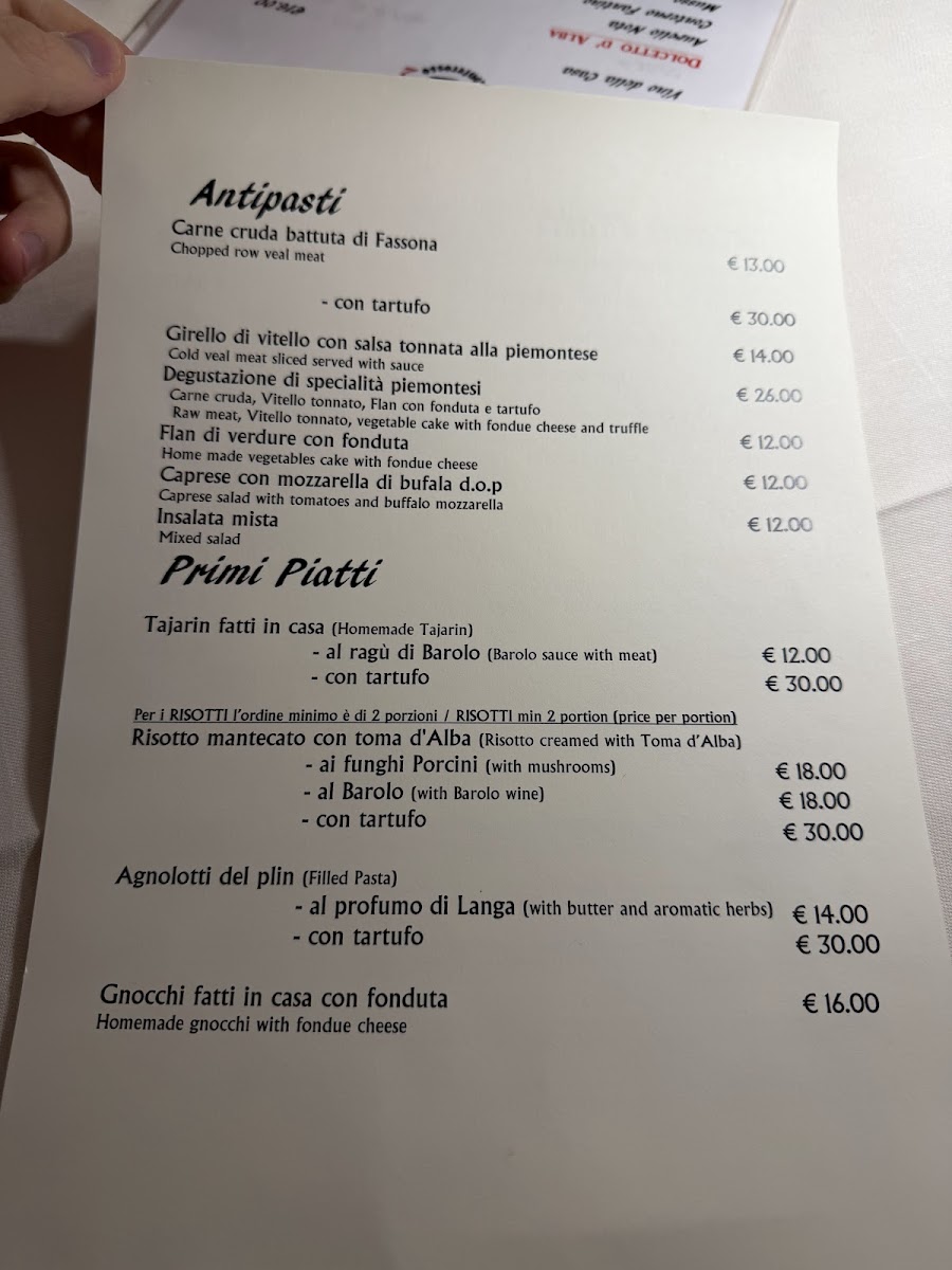 Conterosso Photo Menu 3