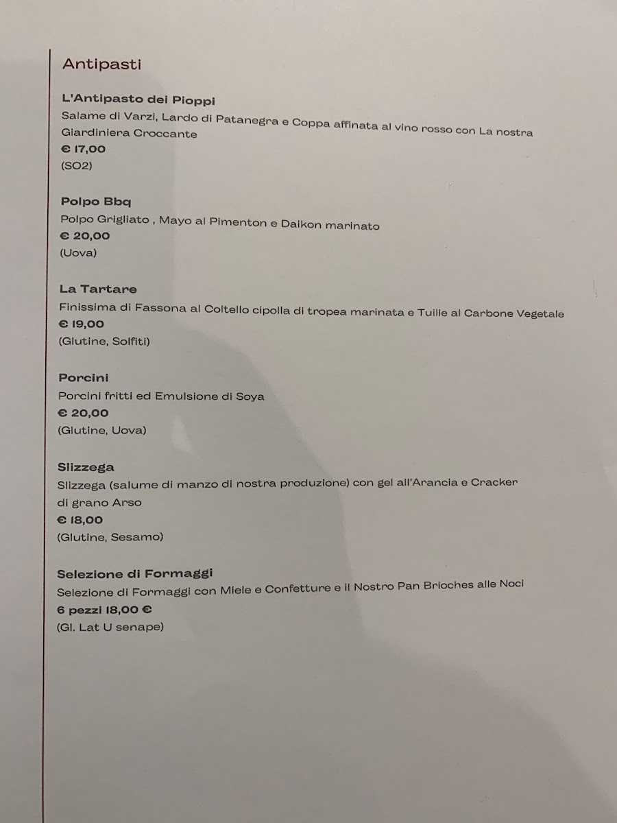 Ristorante I Pioppi Photo Menu 3