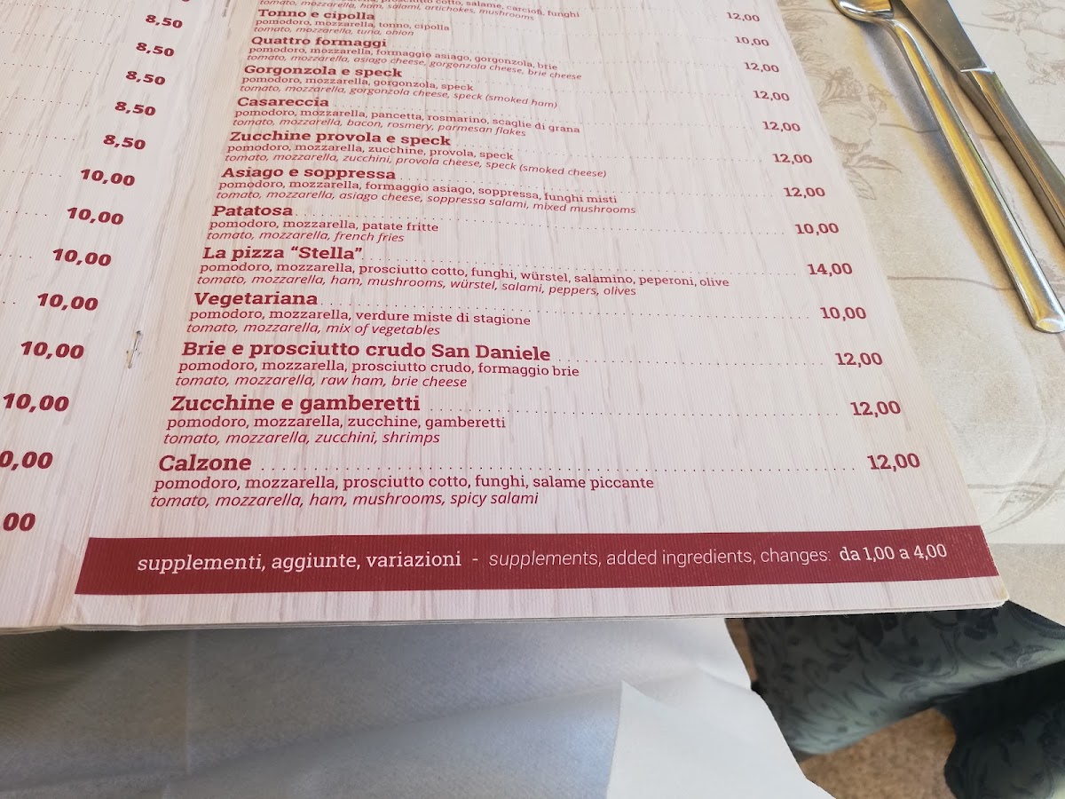 Pizzeria Ristorante Stella Photo Menu 10
