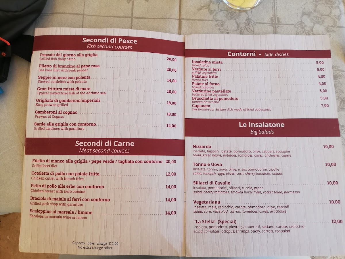 Pizzeria Ristorante Stella Photo Menu 2