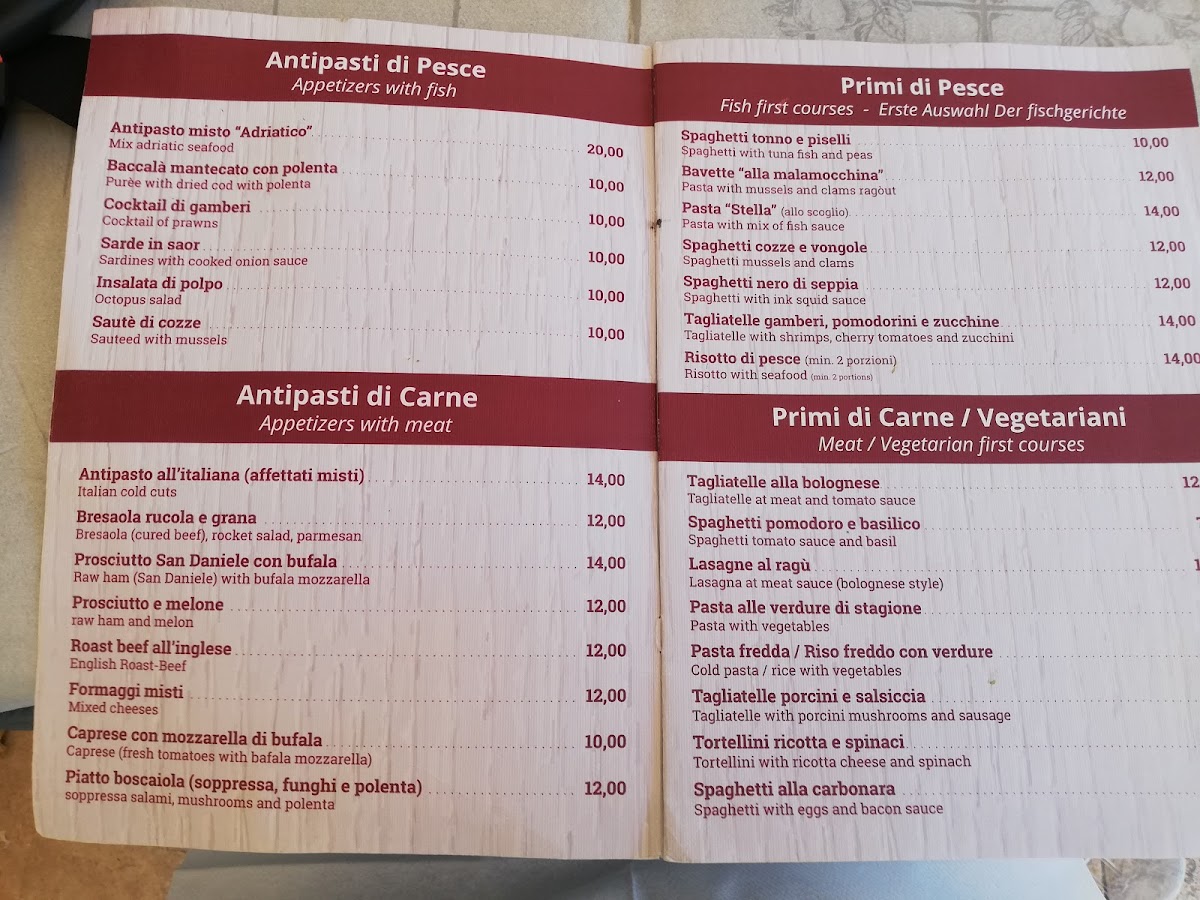 Pizzeria Ristorante Stella Photo Menu 6