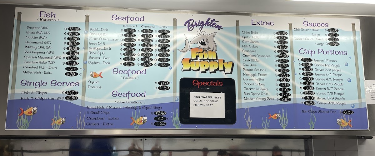 Brighton Fish & Chips Photo Menu 2