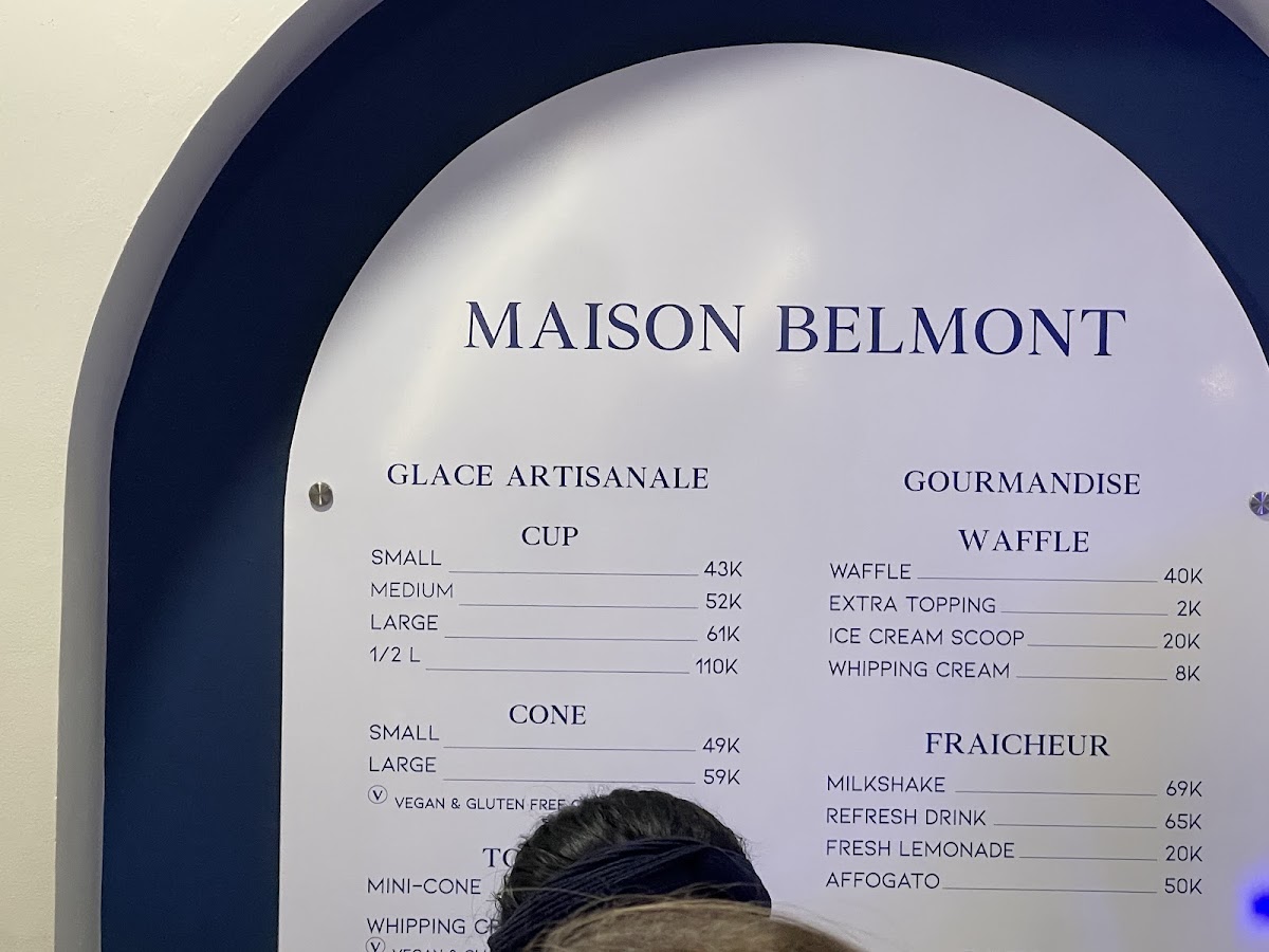 Maison Belmont Photo Menu 5