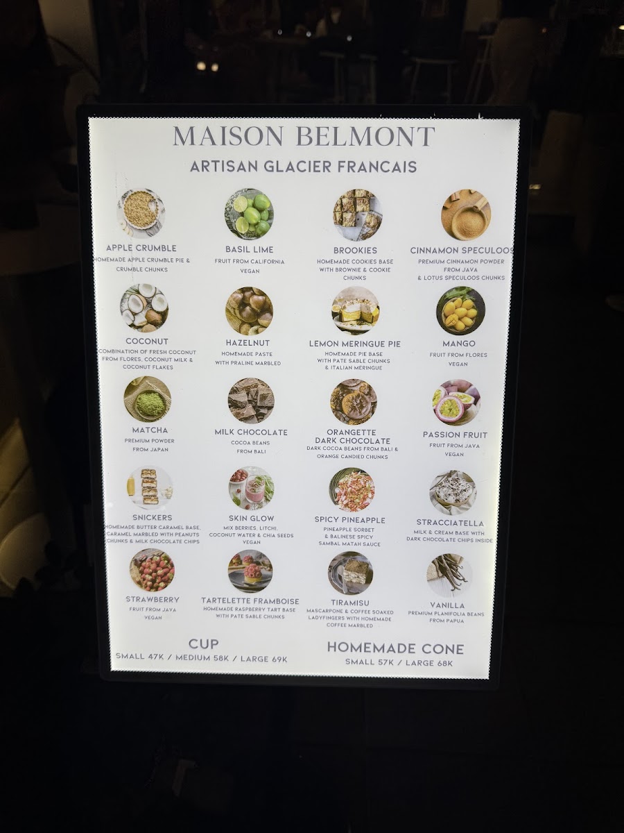 Maison Belmont Photo Menu 7